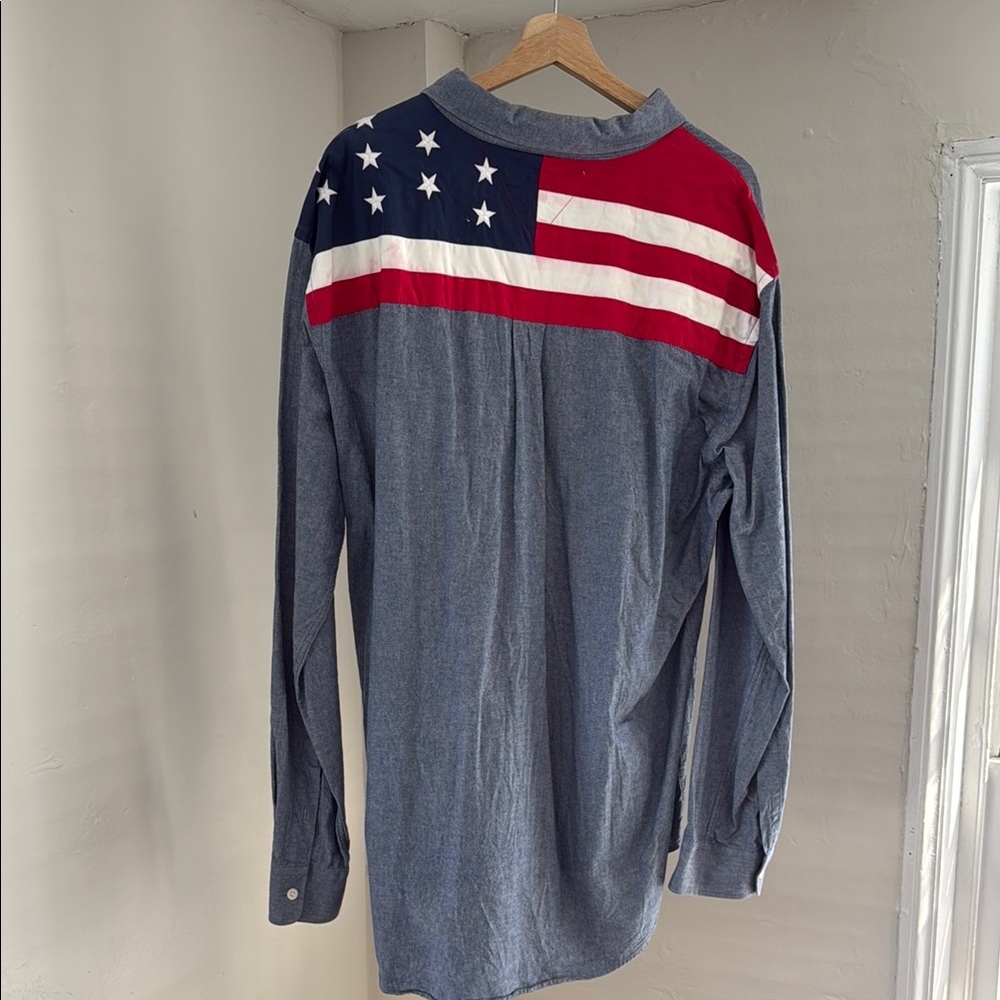 Tommy Hilfiger Blue Casual Button Down Shirt